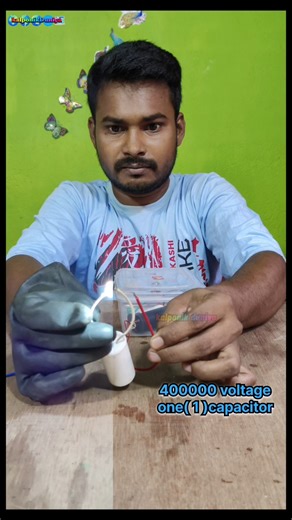2152 4 লাখ ভোল্টেজ দিয়ে একটি ক্যাপাসিটর চার্জ করলাম ⚠️ #module #capasitor #highvoltage #shorts