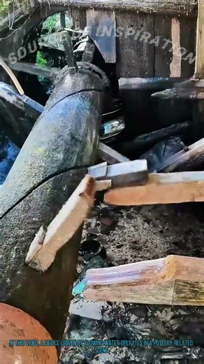 Water-Powered Device in Pottery Glazing