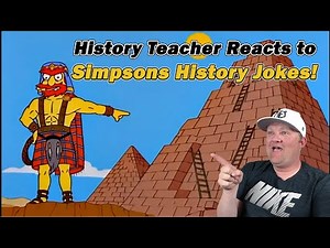 History Teacher Reacts to Simpsons History Jokes!