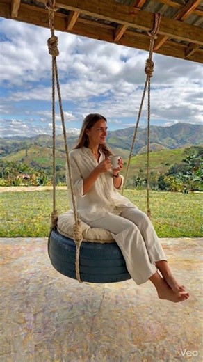 DIY Tire Swing Chair That Anyone Can Build. #diy #shorts