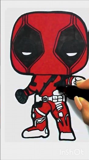 How to draw Deadpool #drawing4kids #spiderman #drawings #art #howtodraw #shorts #deadpooldraws