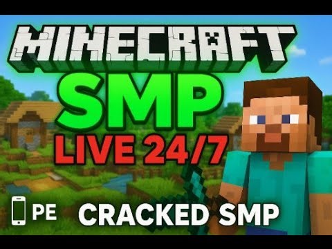 Minecraft SMP LIVE 24/7 🔥 | PE + JAVA | CRACKED ALLOWED #minecraft #minecraftlive