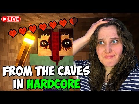 Playing in Hardcore was the WORST idea ⏐ A Minecraft Horror Mod (From the Caves) Livestream