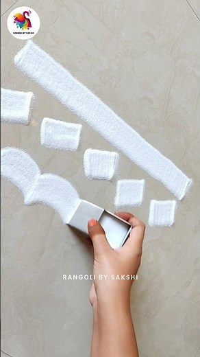 I tried Rangoli Calligraphy Tools🔥Rangoli Tricks🤩 #shorts #rangoli #trending #rangolitools #viral