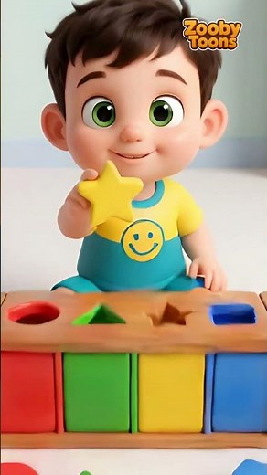Learn Shapes with Colorful Objects 🔺🌈 | Fun Kids Learning Video | ZoobyToons
