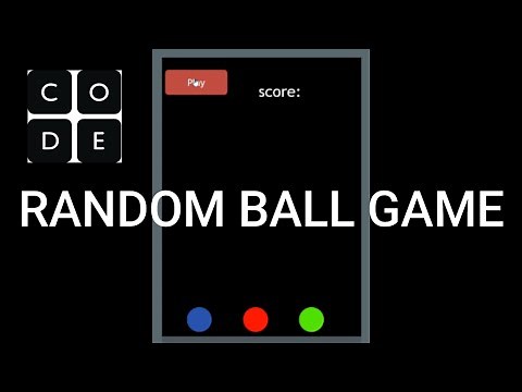 How to make a random ball game on code.org in APPLAB