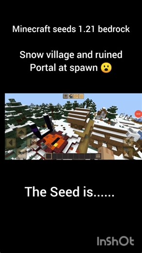 MINECRAFT SEEDS 1.21 BEDROCK 😮 #shorts #minecraft #funny #shortsfeed #technogamerz