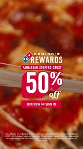 884 reactions · 3 comments | Join now or sign in for Domino's Rewards to try NEW Parmesan Stuffed Crust Pizza for 50% off menu price. | Domino's Pizza | Facebook