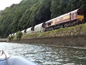 Cornish China Clay New Train. Fowey Harbour. #chinaclay #train #railways