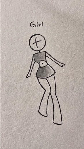 How to draw stickman body simple Tutorial ✨