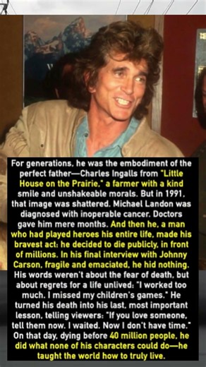 The Brave Reason "Little House on the Prairie" Star Michael Landon Decided to Die Publicly