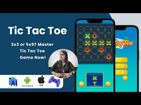 Tic Tac Toe Game App | Play Classic 3x3 & Advanced 5x5 | Fun Strategy Game