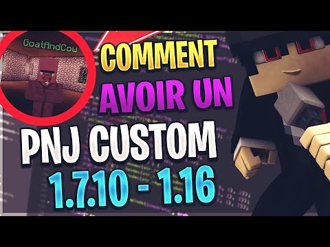 ☕ AVOIR UN PNJ PERSONNALISE MINECRAFT | 1.7.10 - 1.16.2