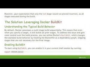 Properly Utilize Docker Multi-Stage Builds with BuildKit