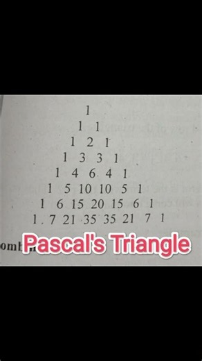 Pascal’s Triangle |BinomialTheorem