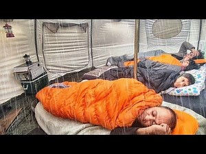 WE WOKE UP on the FLOWING of WATER UNDER OUR TENT in the HEAVY RAIN - TESTING BEAVERCRAFT TOOLS