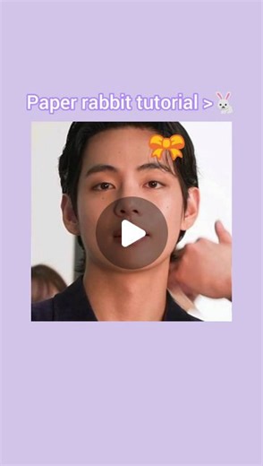 ~🎀ARMY🎀~ | Paper rabbit tutorial . . . . . . . #taebaby #taehyung #love #cuteness #tutorial #ideas #funnyreel #baby #bts #everyone #paperrabbit #typ | Instagram