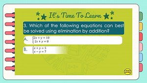 SOLVING SYSTEMS OF LINEAR EQUATIONS IN TWO VARIABLES | WOW MATH | Facebook