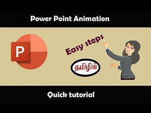 How to add animation in powerpoint quick tutorial in tamil