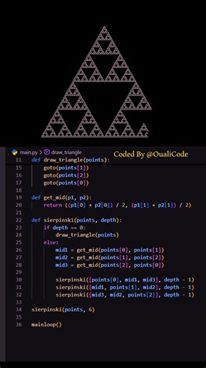 🔥😍🤩 #python #oualicode #correctcoding #javascript #programming #coding #graphics