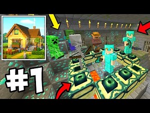 Find Diamonds And End Portal in Craft World Block Building Multiplayer Survival Part 1 💎
