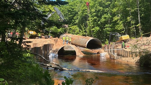 H-58 east of Grand Marais is closed for bridge work. Here's when the shortcut will reopen