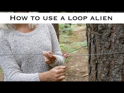 How to use a loop alien - ridge line tensioning, attaching a ridge line with a loop alien