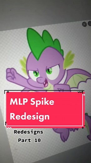 Redesigned MLP Spike: A Growing Dragon in Equestria