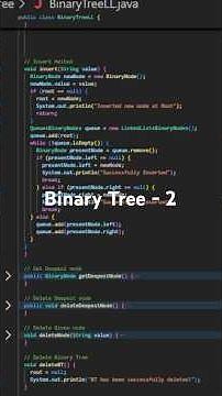 Binary Tree Operations: Insert, Search, and Delete Node in Java (Level Order Implementation)