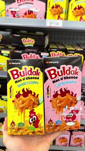 🧀 Buldak Mac & Cheese?! Yes please! Sweet Corn and Carbonara flavors, separate sauce packet so you control the heat, ready in minutes with no milk needed - this sounds so good 😋 Will you try it?! #walmart #walmartfinds #buldak
