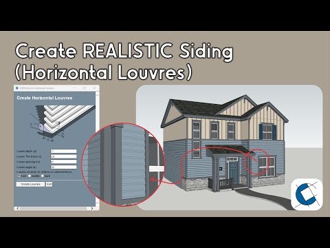 How to Create Exterior Siding in SketchUp | Realistic Building Tutorial 2025 #sketchuptutorial
