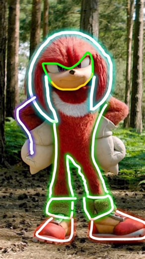 Easy To draw Knuckles from sonic the hedgehog 2 #sonic #trending #howto #shorts