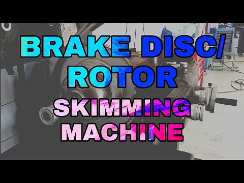 brake disc/rotor skimming machine