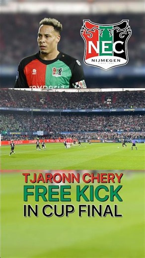 CHERY GOES FOR GLORY FROM THE FREE KICK!