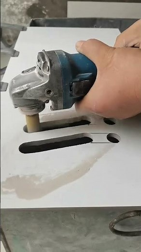 Quartz Countertop Edge Polishing with Diamond Grinding Tool 🔥🔫