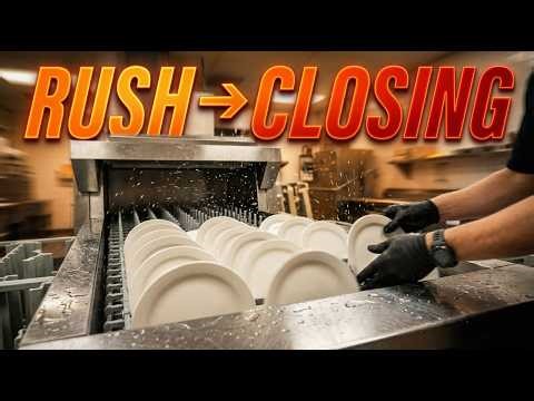 Dish Room POV, From Rush Hour to Closing Time