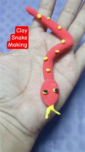 diy clay snake making idea