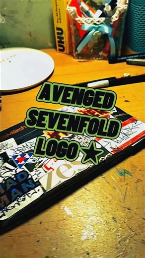 Gambar logo Avenged Sevenfold#fypviral #fyf #fyp #a7x #menggambar #art #avengedsevenfold #subscribe