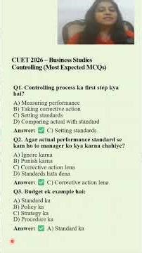 Controlling – Business Studies One Shot | CUET 2026 तैयारी #cuet2026 #cuetcommerce #cuetpreparation
