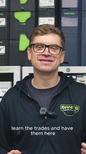 Big dreams start with small tools. Gary Banks is showing his kids the joy of carpentry 🔨