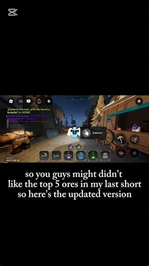 Top 5 best ores to use on swords in forge ! #roblox #banku