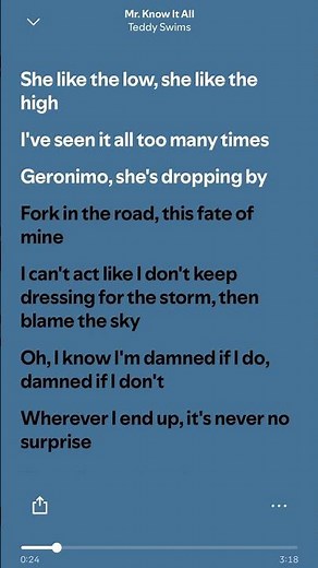 Teddy Swims - Mr. Know It All (Lyrics) #lyrics #teddyswims #mrknowitall
