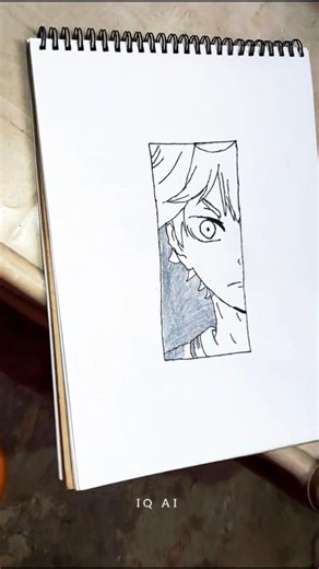 Day 3 of 14 Drawing|Haikyu sketch ❤️|#art#sketch#ytshorts