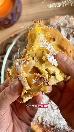 Tarte pommes & spéculos, un dessert facile à faire et tellement bon ! 🍎🍏