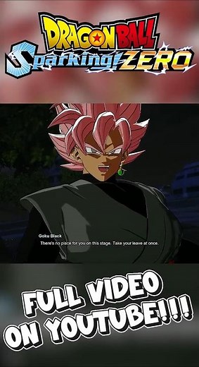 Goku Xeno vs Goku Black – Unique Interactions! | Dragon Ball Sparking Zero