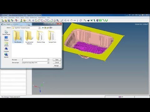 HyperForm Tutorial with a practical Example- Part2- Die Module- Creating die skin
