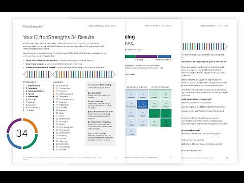 How To Use Your CliftonStrengths 34 Report