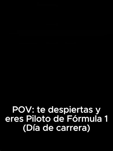 POV: Eres un piloto de Fórmula 1 el día de la carrera 🏎️🏁 #pov #f1 #formula1 #racing #viral