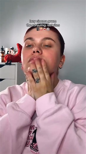 cinema grwm the conjuring last rites review coming next week Cineworld Cinemas Warner Bros UK grwm nomakeupmakeup Garnier hair mask got2b hair glue Morphe Cosmetics brow pencil Fenty Skin cherry toner Tatcha US serum moisturiser rimmellondon multi tasker thrillseeker mascara MaybellineUK concealer setting powder Tweezerman UK eyelash curler urban decay obsessed blush setting spray Fenty Beauty lip oil ColourPop Cosmetics lip stain Sol de Janeiro Inc spray Lois Michella | Michella Style