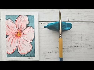 Easy Watercolor Flower for Beginners | 5-Minute Tutorial